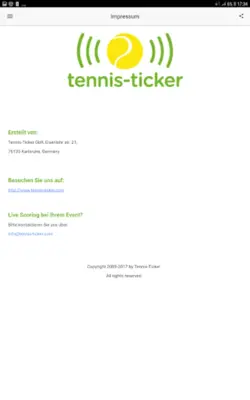 Tennis-Ticker android App screenshot 0